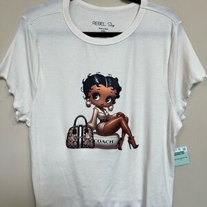 The Spring Shop Fashion Graphic Tee with Betty Design